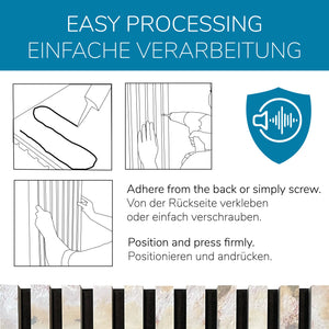 Slate-Lite Akustikpaneel Nero