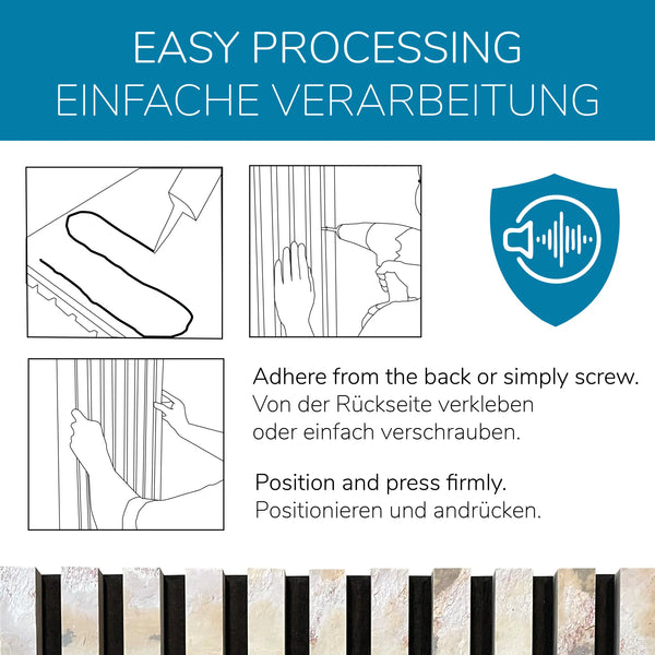 Slate-Lite Akustikpaneel Nero