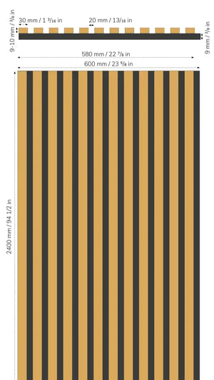 Slate-Lite ARCTIC WHITE Acoustic Panel Bookmatching Set – 6 Panels, 240 × 60 cm