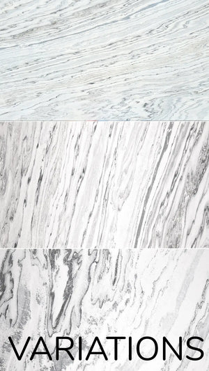 Slate-Lite Arctic White Bookmatching