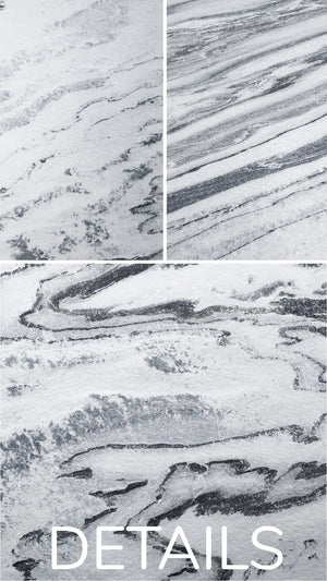 Slate-Lite Arctic White Bookmatching