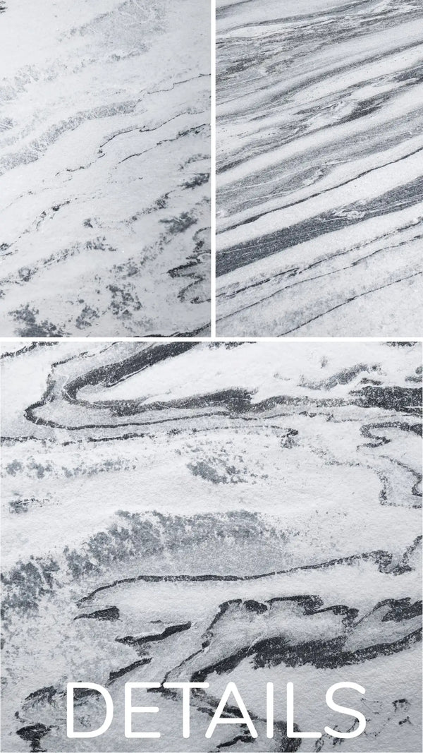 Slate-Lite Arctic White Bookmatching