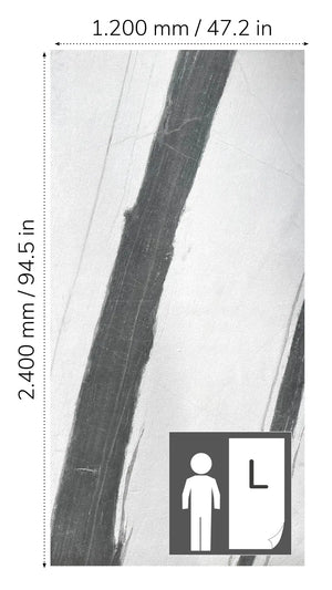Slate-Lite Panda White Bookmatching