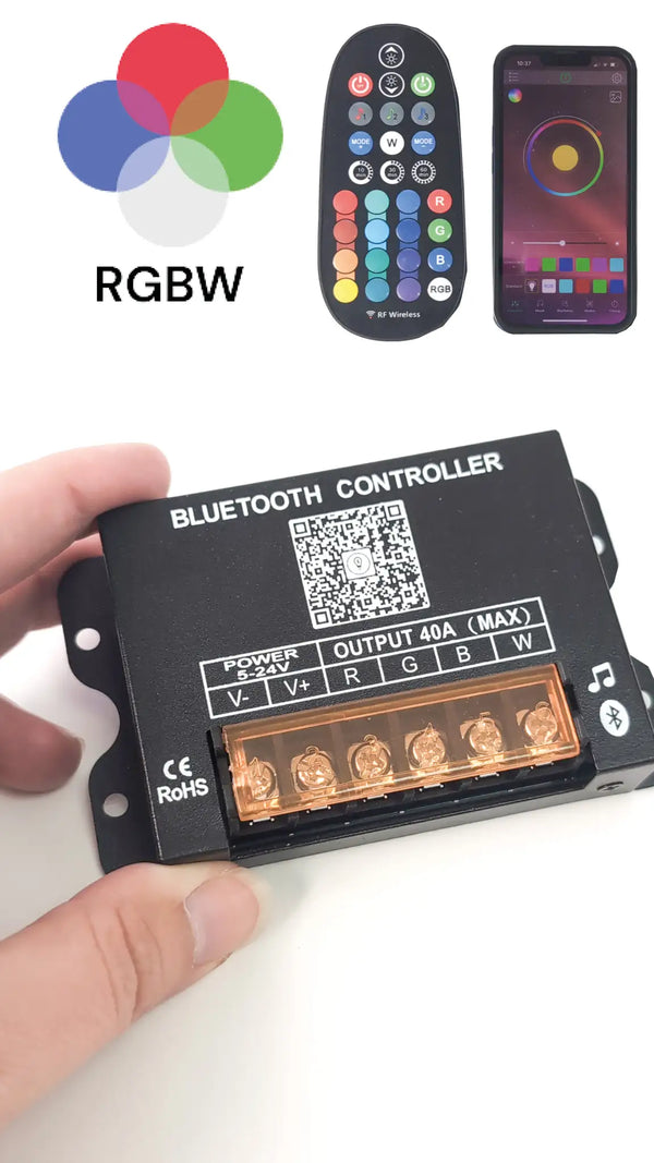 RGBW LED-Controller Bluetooth/Remote