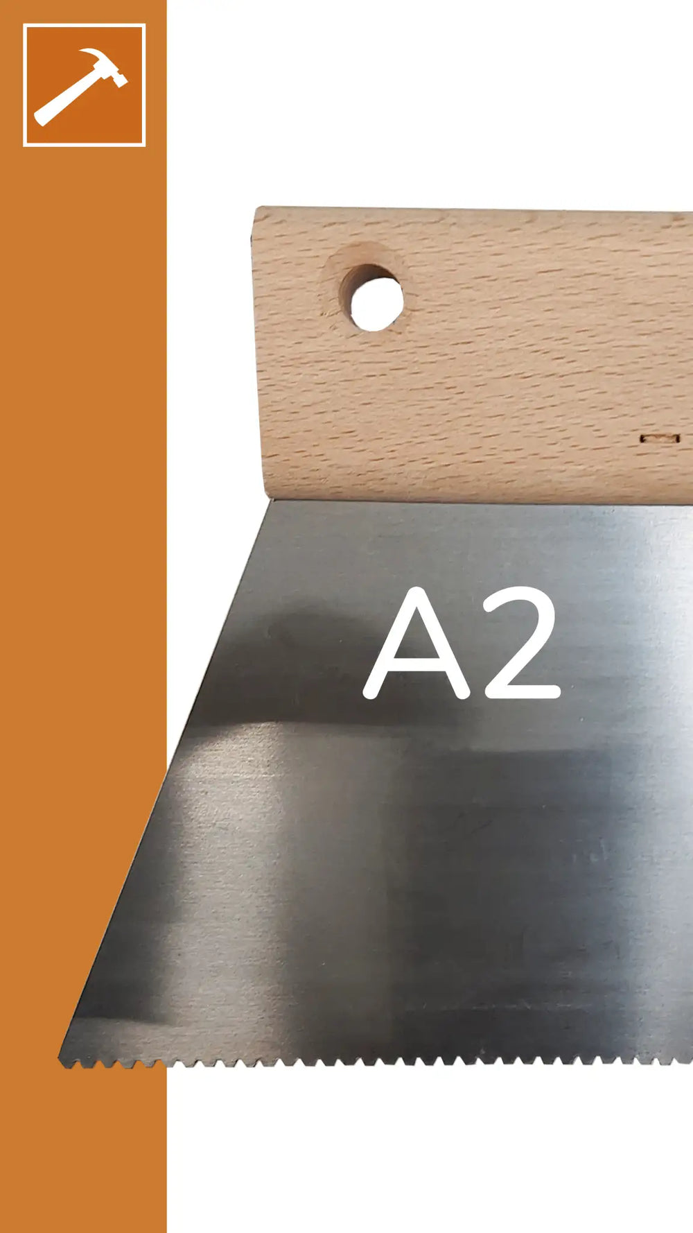 A2 notched trowel